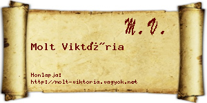 Molt Viktória névjegykártya